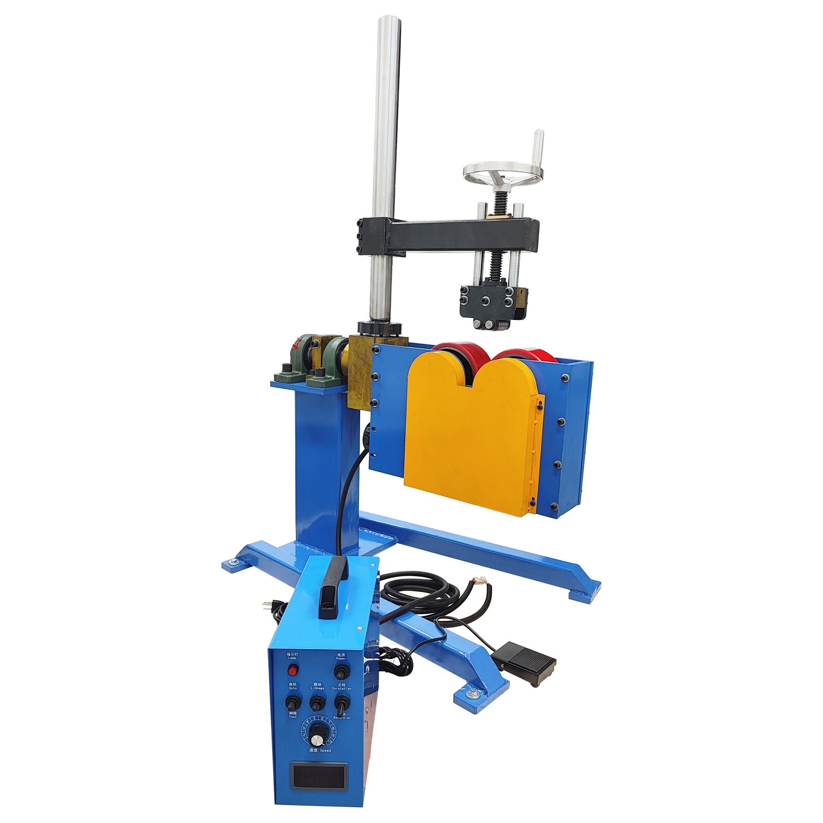 110V 660lbs Press Wheel Type Rotary Welding Positioner Welding Tank Turning Roll