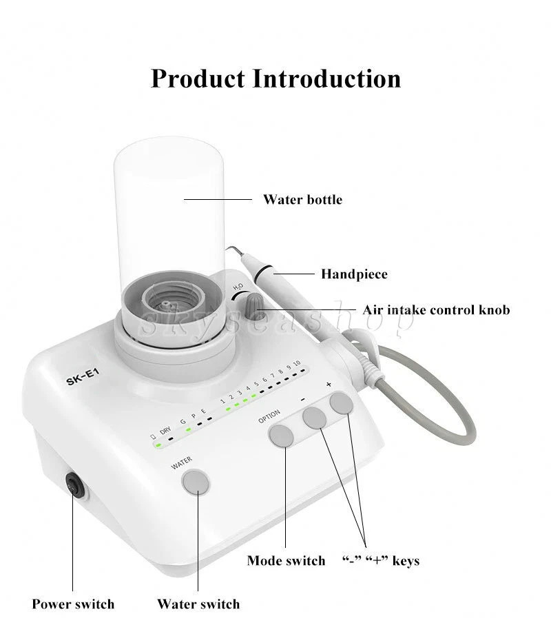 LED Dental Ultrasonic Piezo Scaler Handpiece Bottles Fit EMS Cavitron Woodpecker