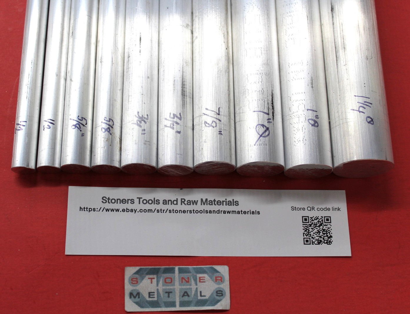 10 Pieces 6061 T6 ALUMINUM ROUND ROD ASSORTMENT 1/2″ To 1-1/4″ Lathe Stock #6.2