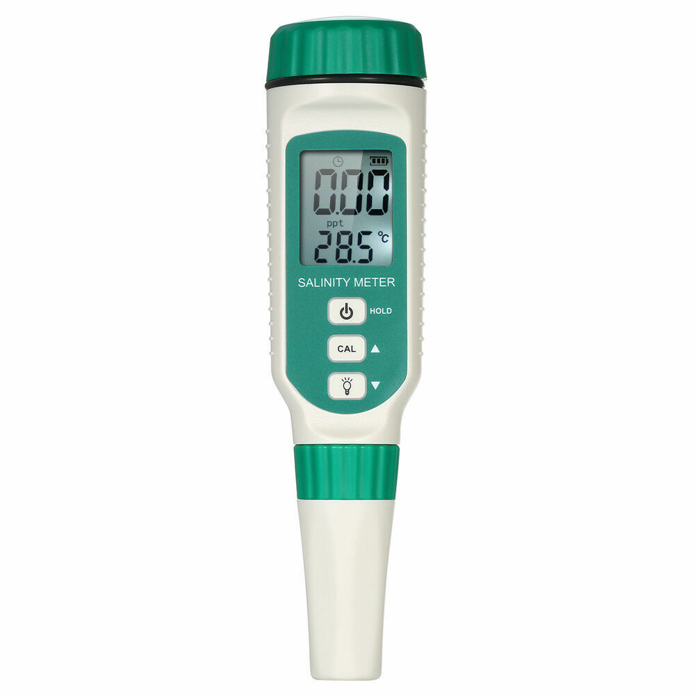LCD Digital Salinity Meter Salinity Refractometer Tester for Aquarium Water W8U4