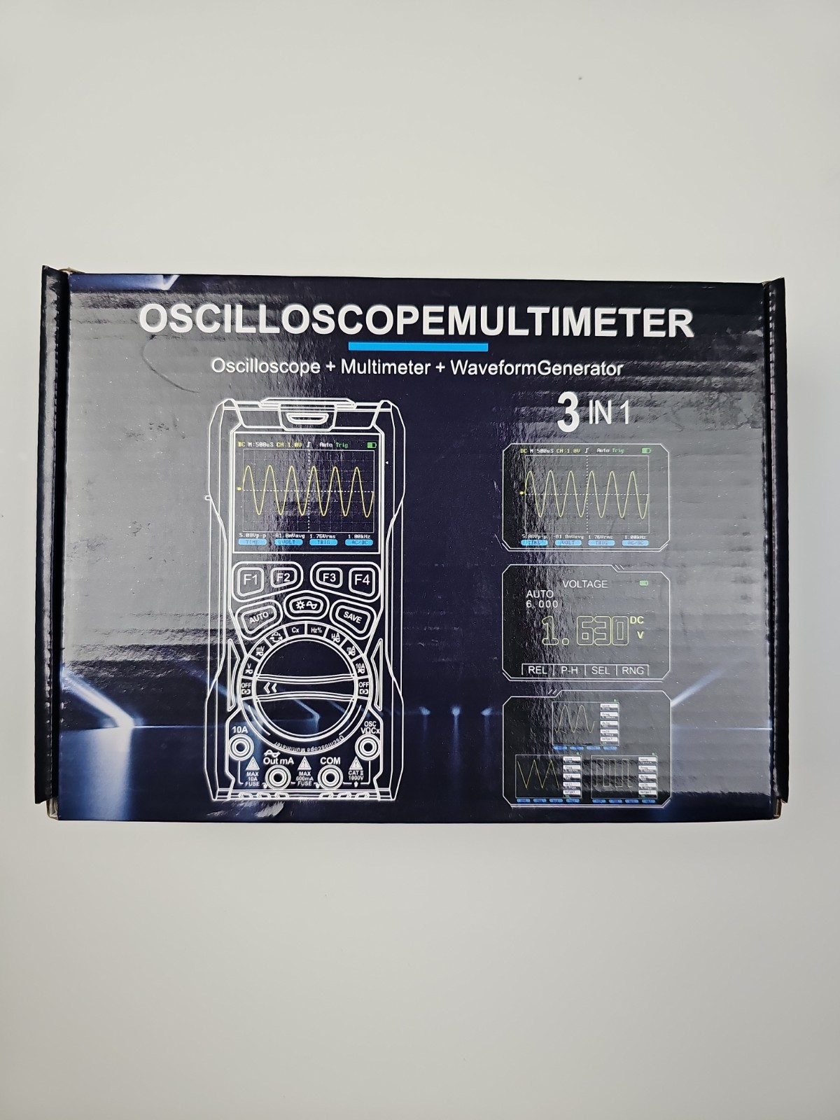 3 in 1 Oscilloscope Digital Multimeter 12MHz 50MSa/s Generator Portable Tester
