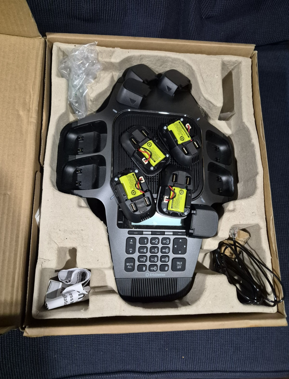 VTech ErisStation VCS754 SIP Audio Conferencing Phone w/ 4 Wireless Mics