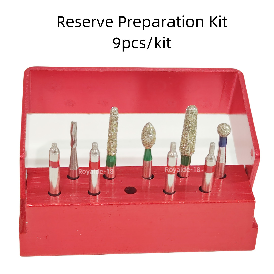 Dental Reserve Preparation Kit/Porcelain Veneer Preparation Bur Drill Diamond