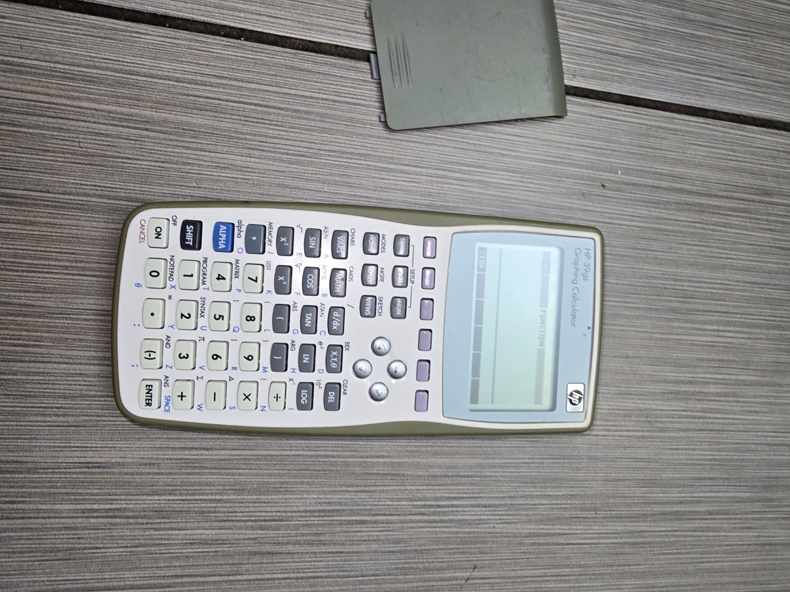 Hewlett Packard HP39gs Graphing Calculator no top cover used as is