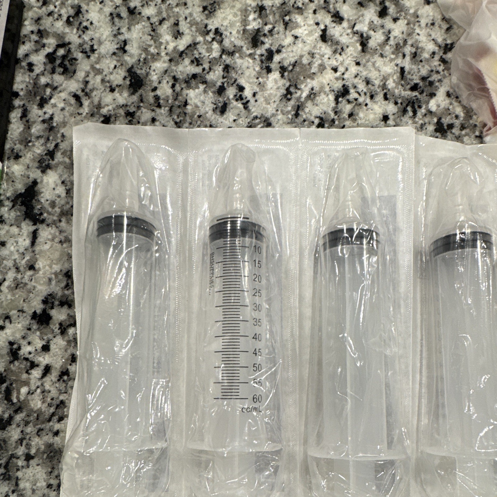 42 BH Supplies Sterile Disposable Syringe w/ Cover, Catheter Tip, 60 mL/cc