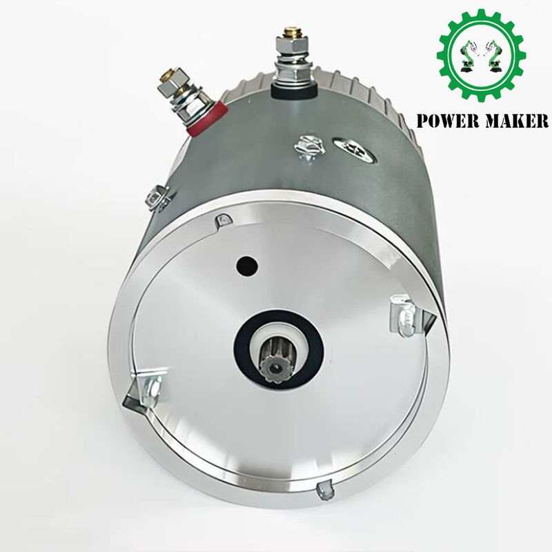 2200W DC Electric Motor 12V/24V/48V/60V for Hydraulic Power Unit with 9-Tooth
