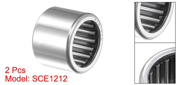 2x SCE1212 Needle Roller Bearings Open End 3/4″ Bore 1″ OD 3/4″ Width
