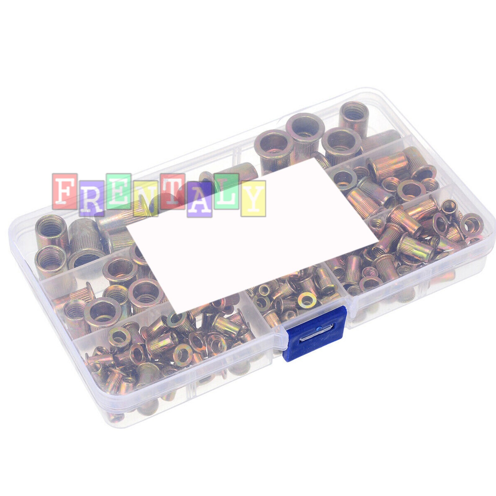 175PC Rivet Nut Kit Mixed Zinc Steel Rivnut Insert Nutsert Threaded Set M3-M12