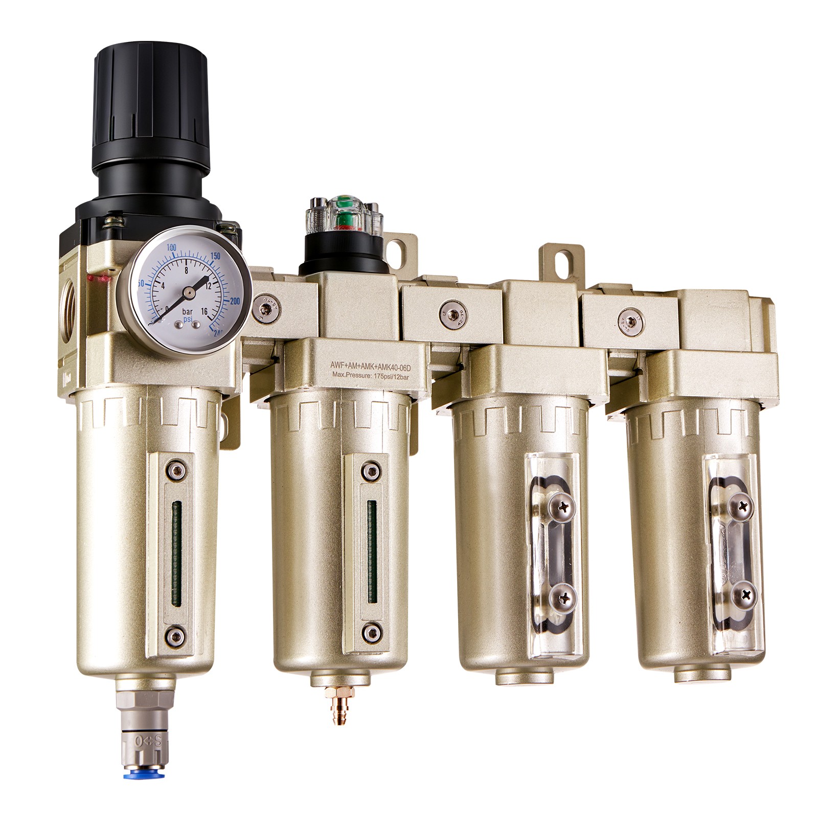 Uimoso Air Compressor Filter 3/4″ NPT 4-Stage Drying System with Auto Drain