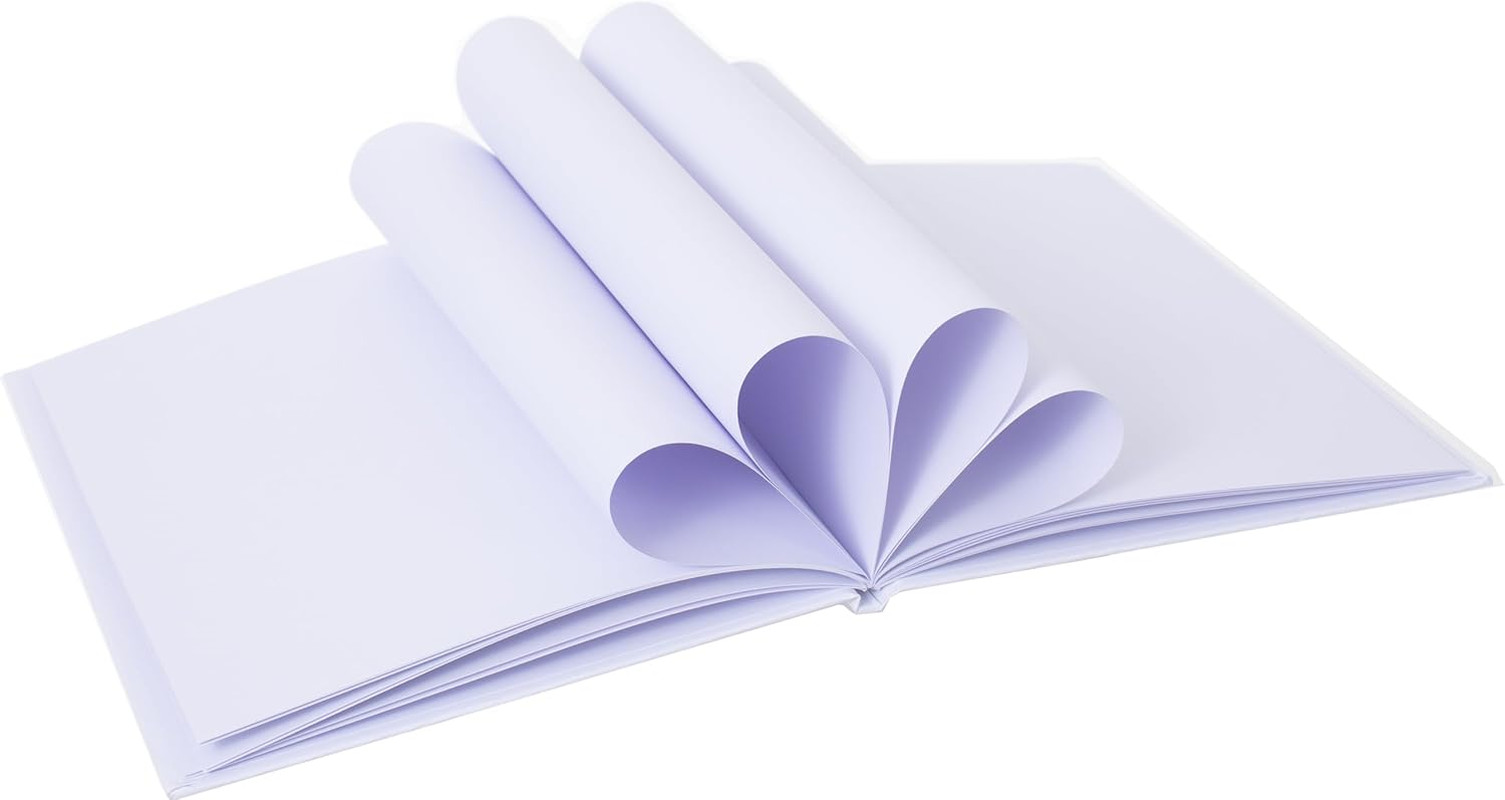 6 Pack Hardcover Blank Book,6×8 Inch Unlined Sketchbook Journal – 18 Sheets/36 P