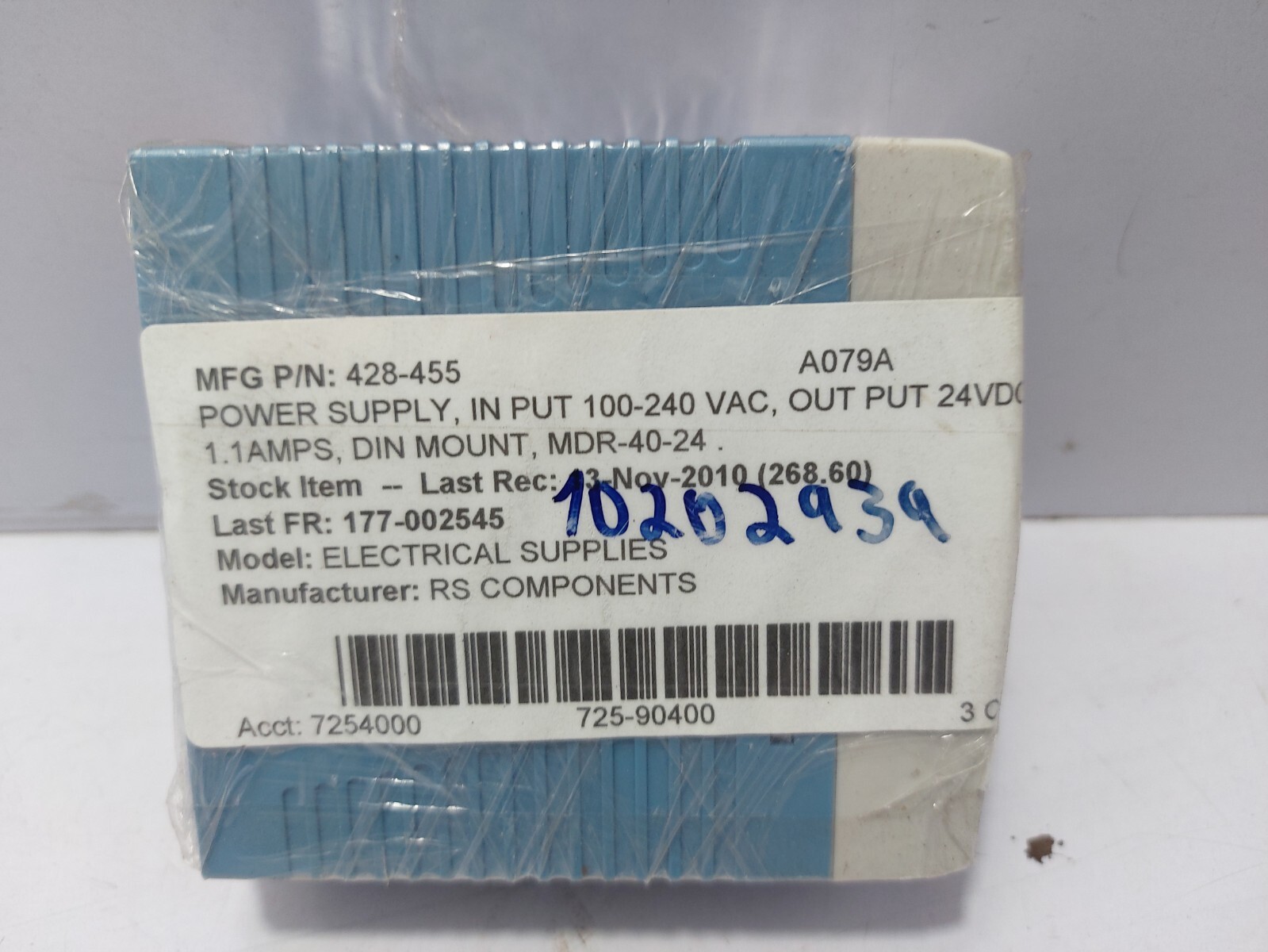 Mean Well MDR-40-24 Power Supply RS 428-455