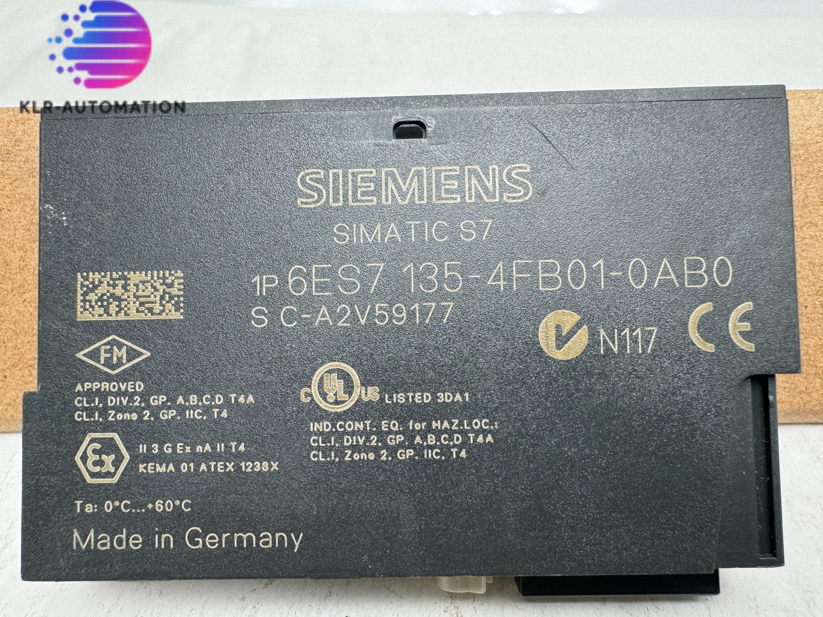 SIEMENS 6ES7135-4FB01-0AB0 SIMATIC S7 ET 200S Analog Output 2AO U Standard