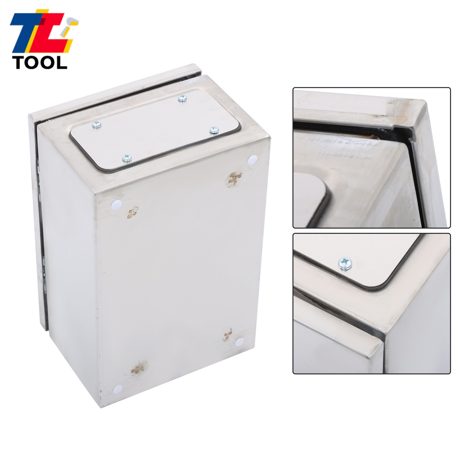 12x8x6″ IP66 Electrical Enclosure Junction Box Stainless Steel NEMA 4X