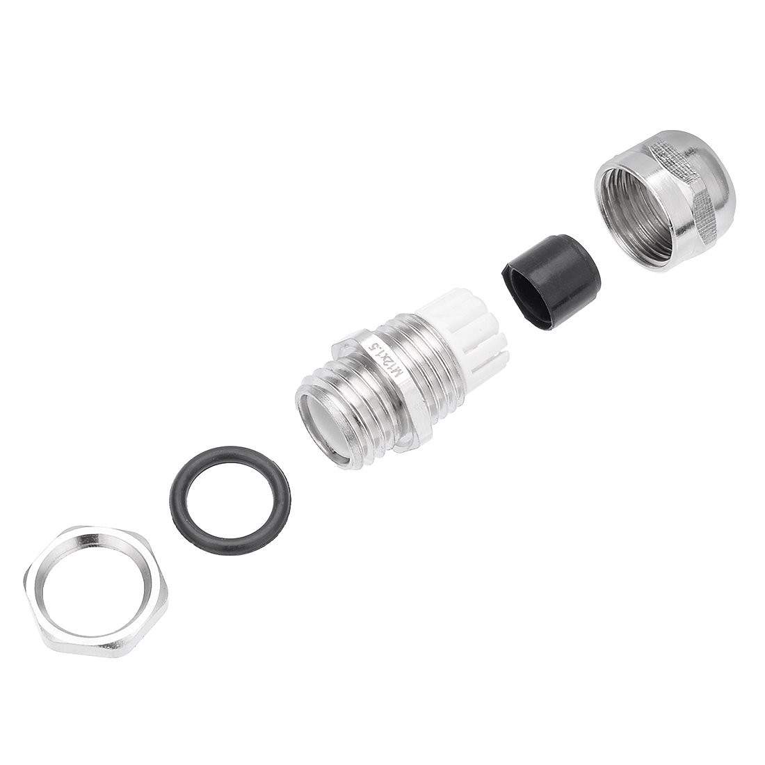Cable Gland M12 Metal Waterproof Glands Joints Adjustable Connector for 3-6.5mm