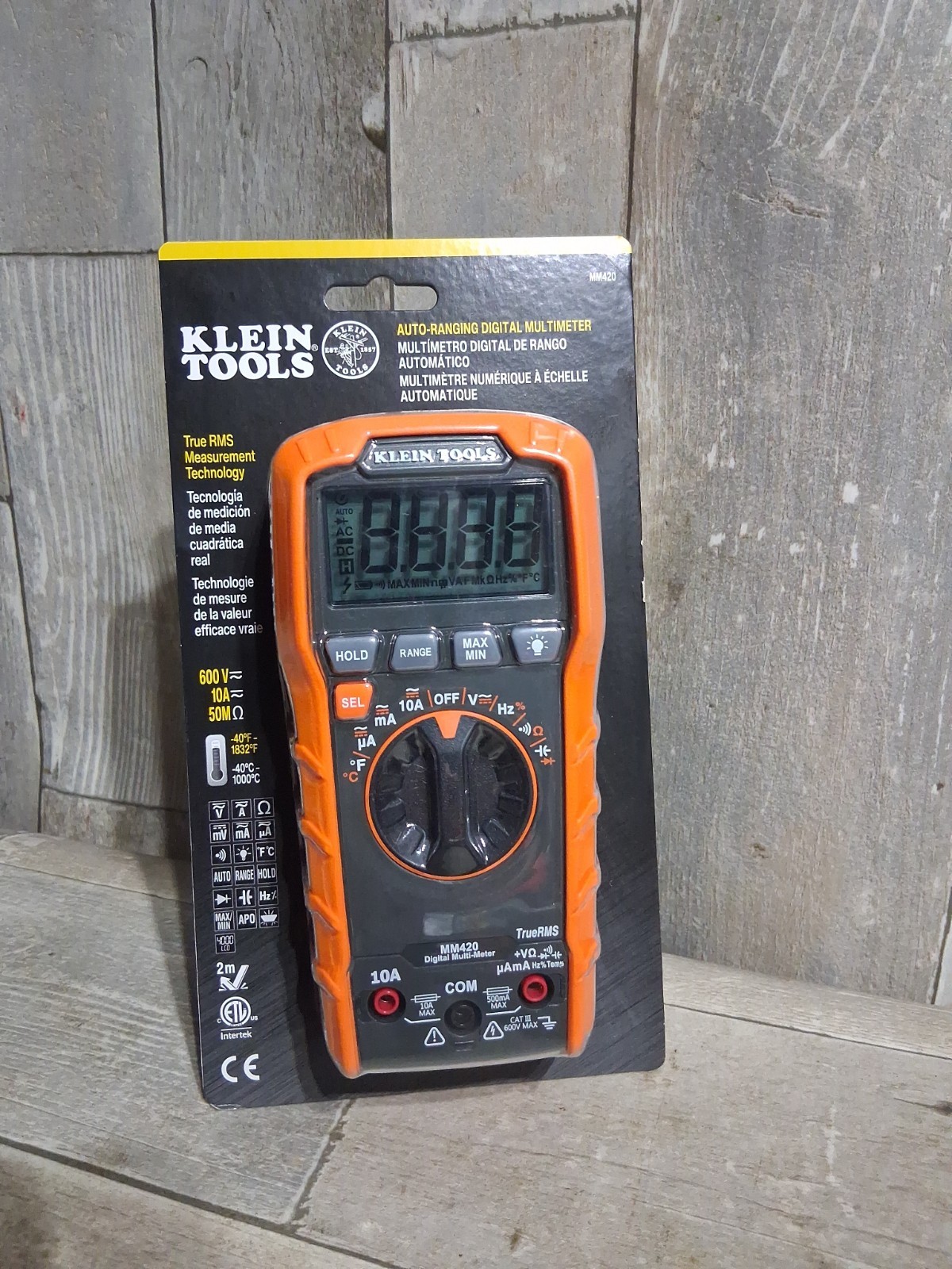 New Klein Tools MM420 Digital Multimeter 600v Auto Ranging True RMS