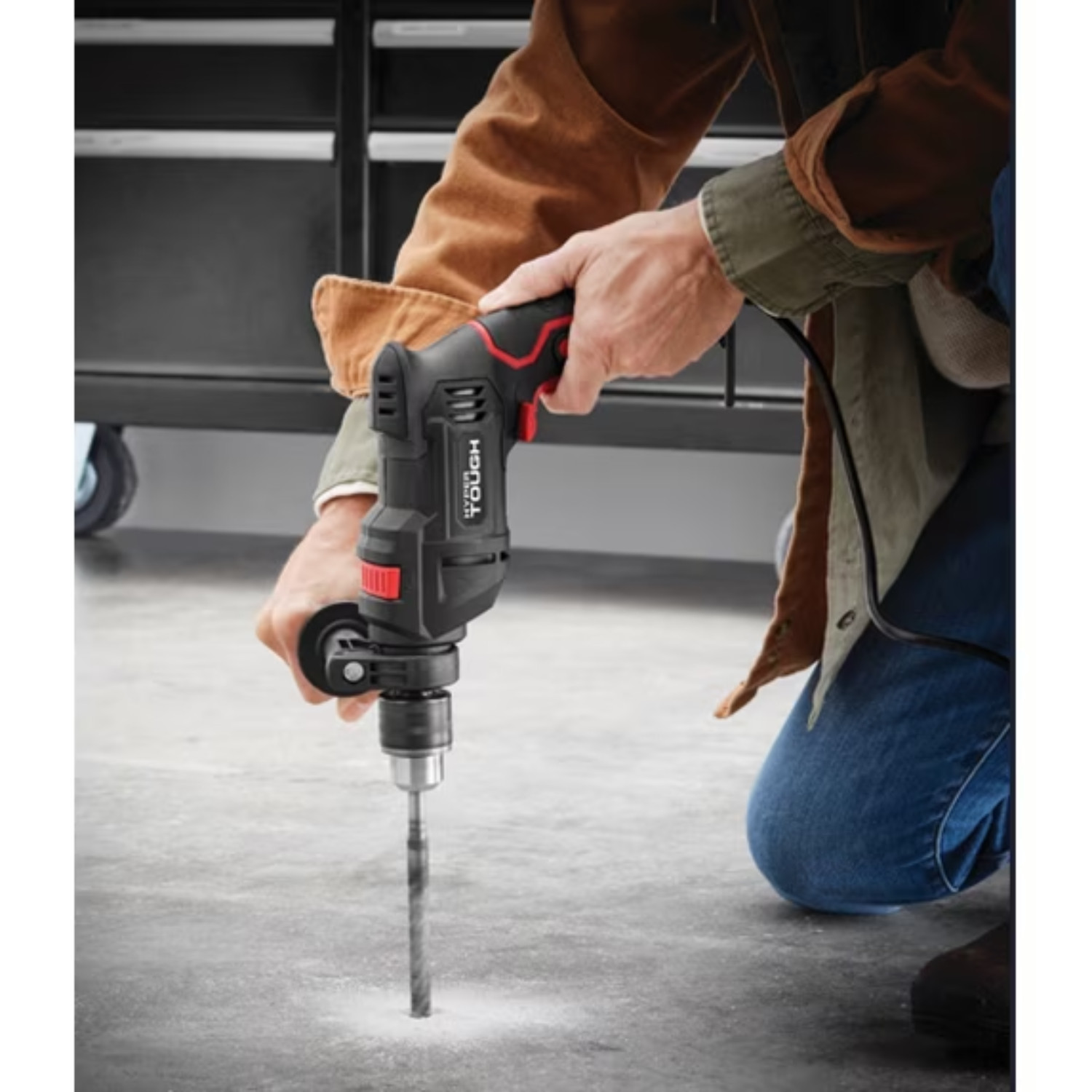 Hyper Tough 6 Amp Hammer Drill 1/2 in Corded Variable Speed Power Tool