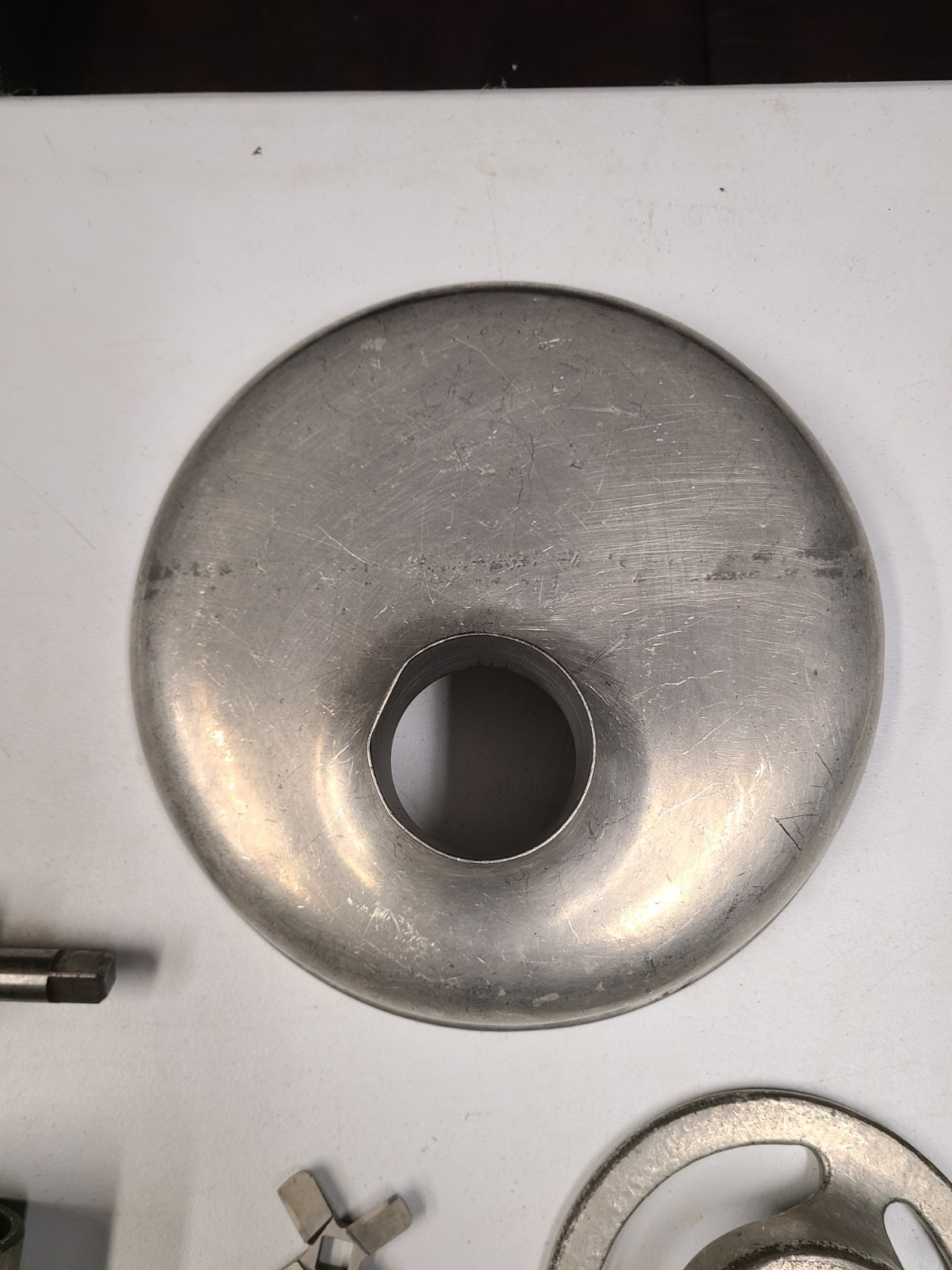 HOBART Meat Grinder Attachment And Tray See Details And Pictures