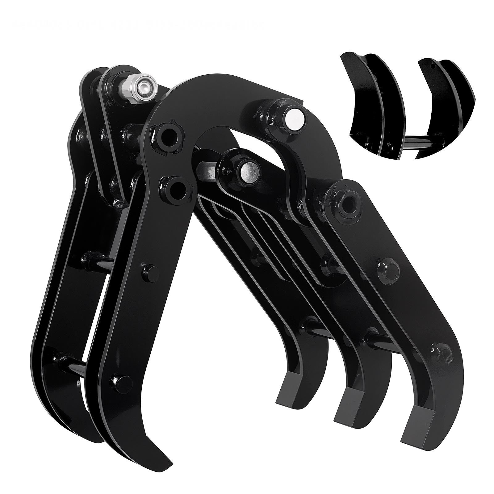 90mm/3.54in Mini Excavator Grabber Attachment Excavator Accessories Grab 1-2Tons