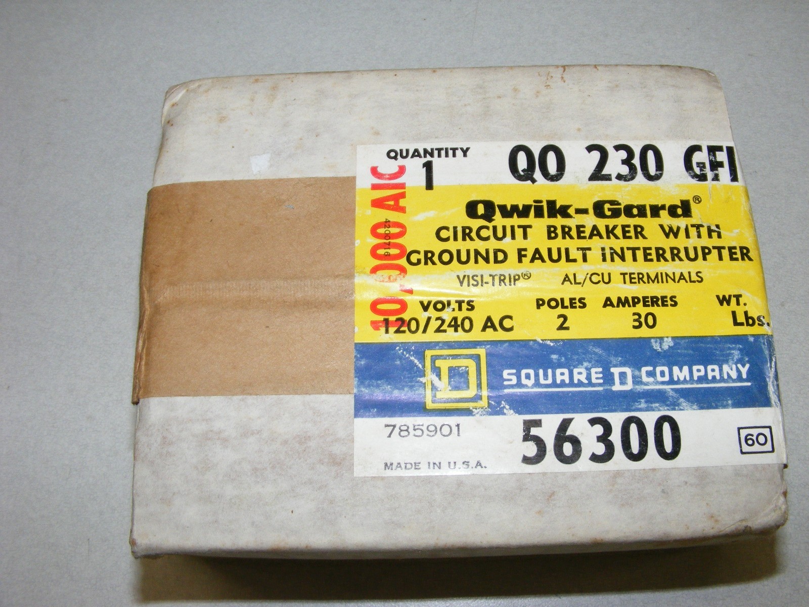 Square D Breaker , QO 230 GFI , 56300 30 amps UNUSED (zz6)