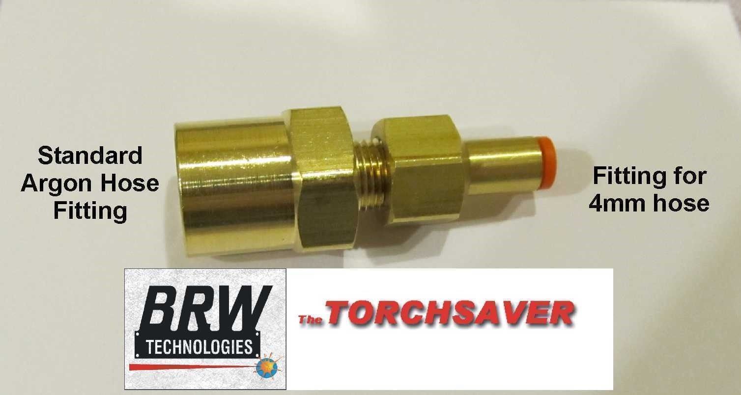 5/32″ 4mm Mig Welder Gas Hose Adapter Regulator Argon BRW-402X4MM