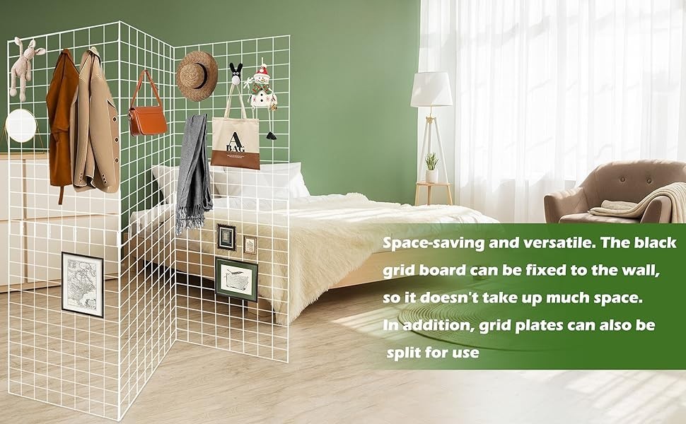 Koretech Metal Commercial Grid Wall Panels 3 Pcs