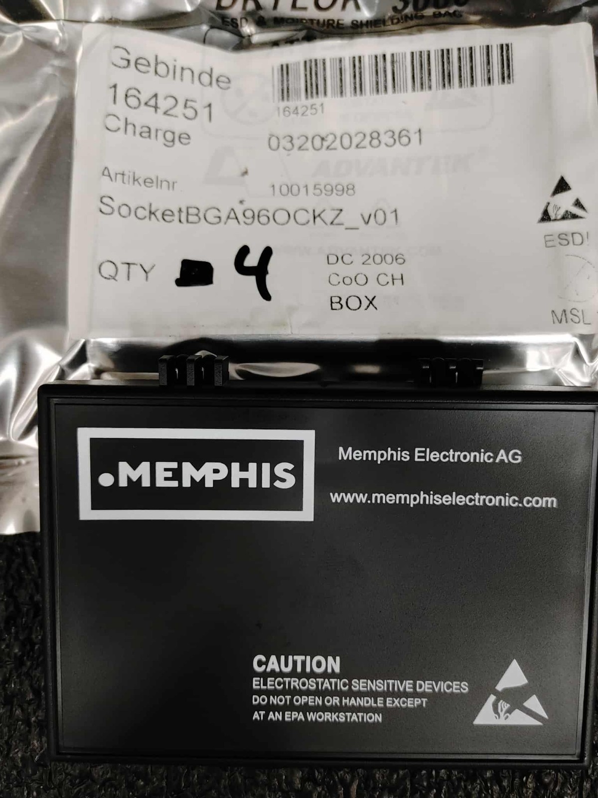 Memphis DC 2006 10015998 Socket BGA96 OCKZ