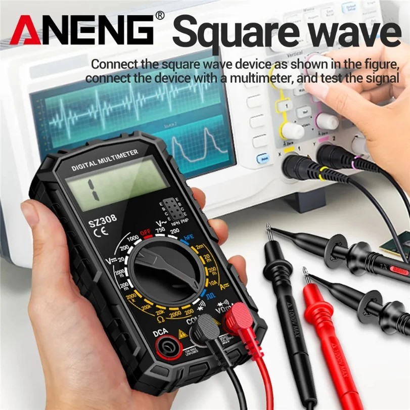 SZ308 Digital Multimeter AC/DC Current Meter Voltage Resistance Meter