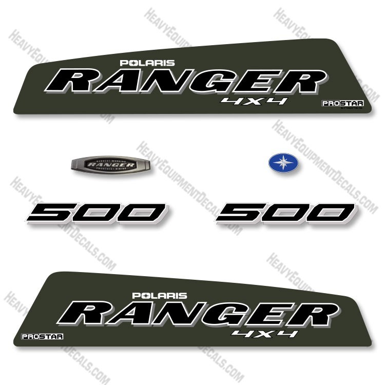 Fits Polaris Ranger 500 4×4 Decal Kit Utility Vehicle 2018 – 7 YEAR 3M VINYL!
