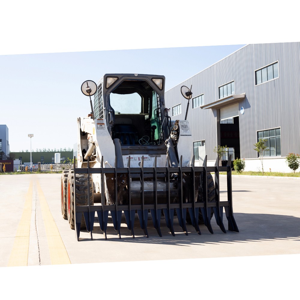 LandHonor 72in Heavy Root Rake SSQA Skid Steer Brush Debris Remove Attachment