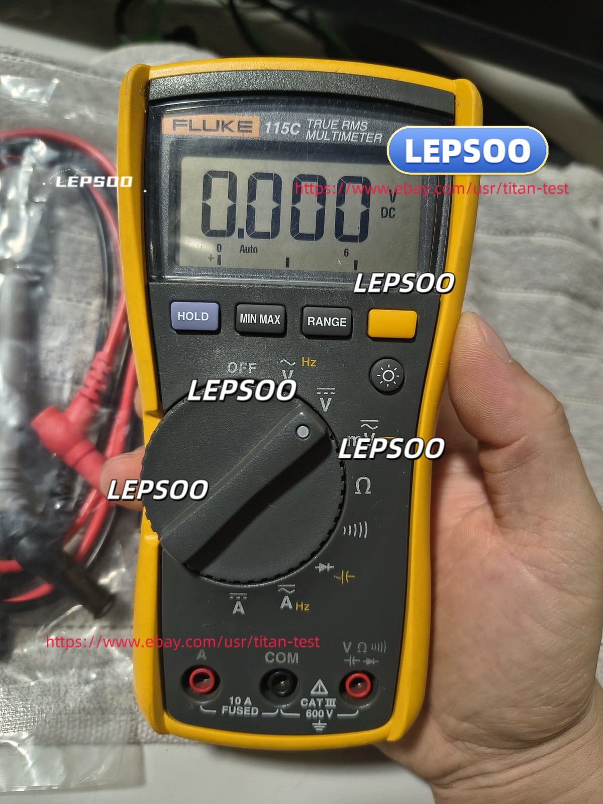 Fluke 115C True RMS Multimeter Voltmeter 600V used#L#dmm&