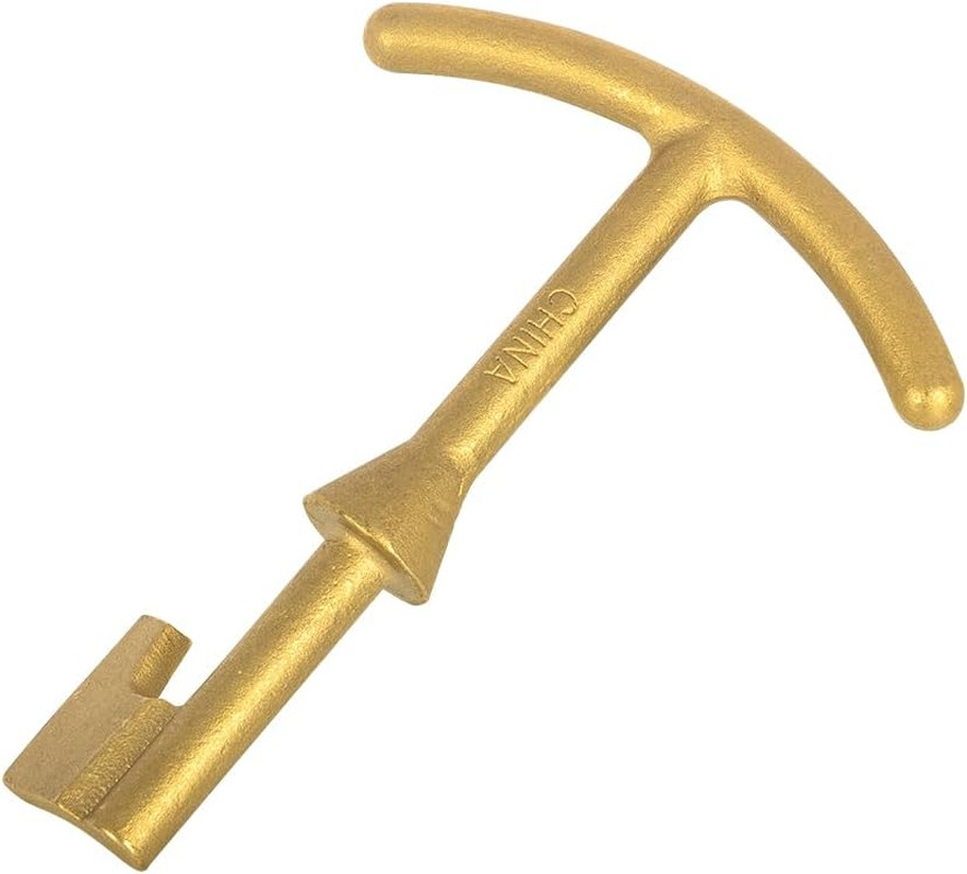 Water Meter Box Key, Brass Made, 5.5-Inch Length,(Tool034)