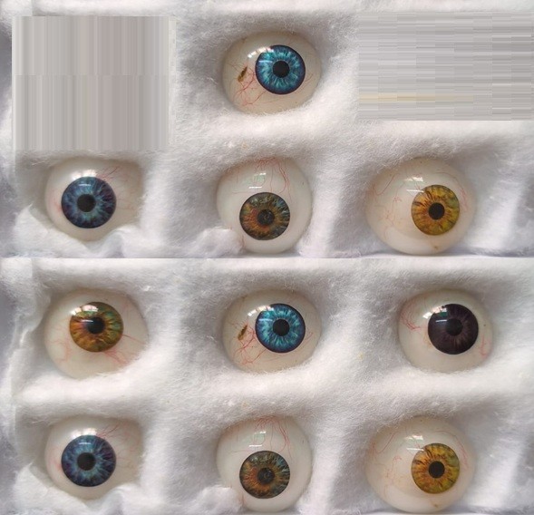Artificial Eyes Realistic Mix Colour Human Prosthetic Eye 10PC Free Ship