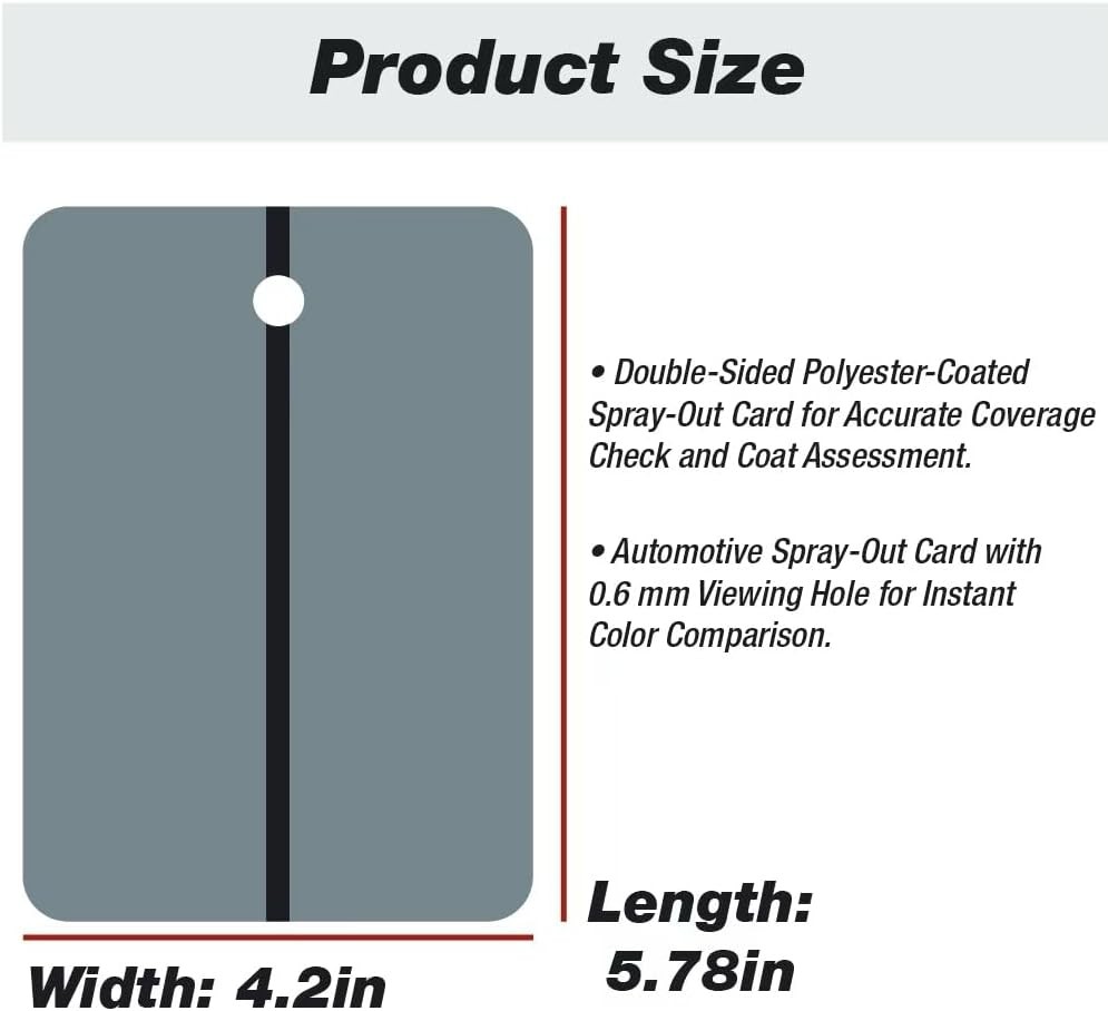 LAUCO Metal Spray Out Cards 4″ x 6″ Spray Out Sample Cards (50 Pack)