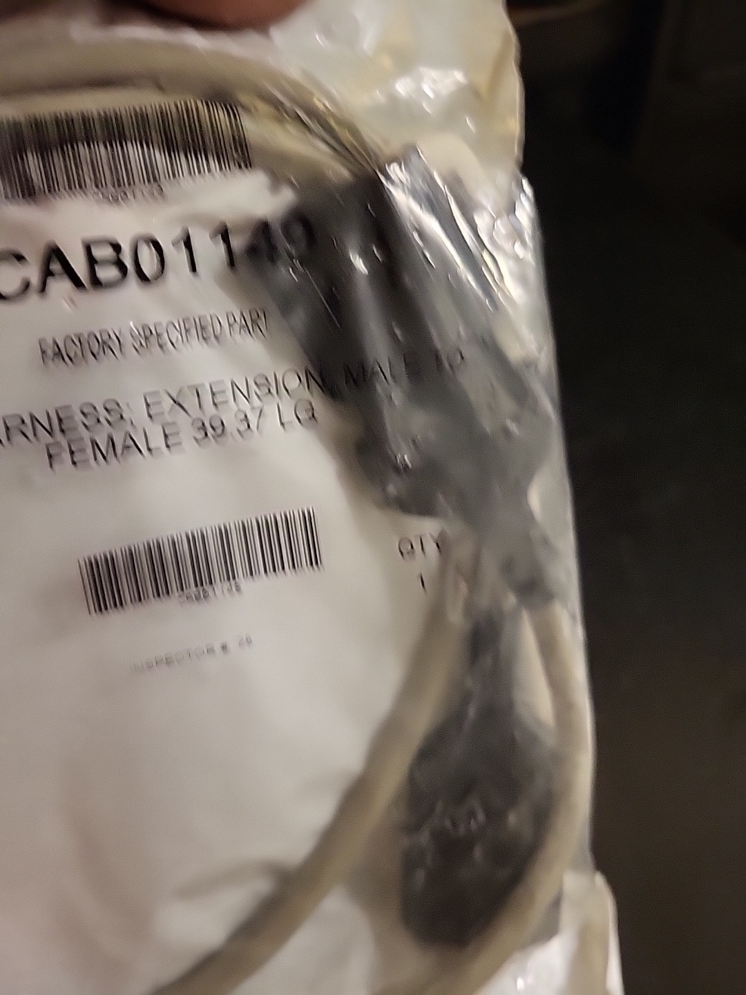 Trane CAB01149 Extension Cable, Male x Female, 39.37″/100CM Long New
