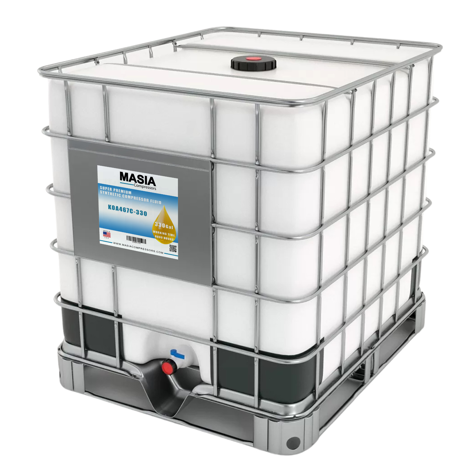 Shell Corena S4 R 46 Lubricant PAO Base 8000 Hours – 330 Gal Tote – Made in USA