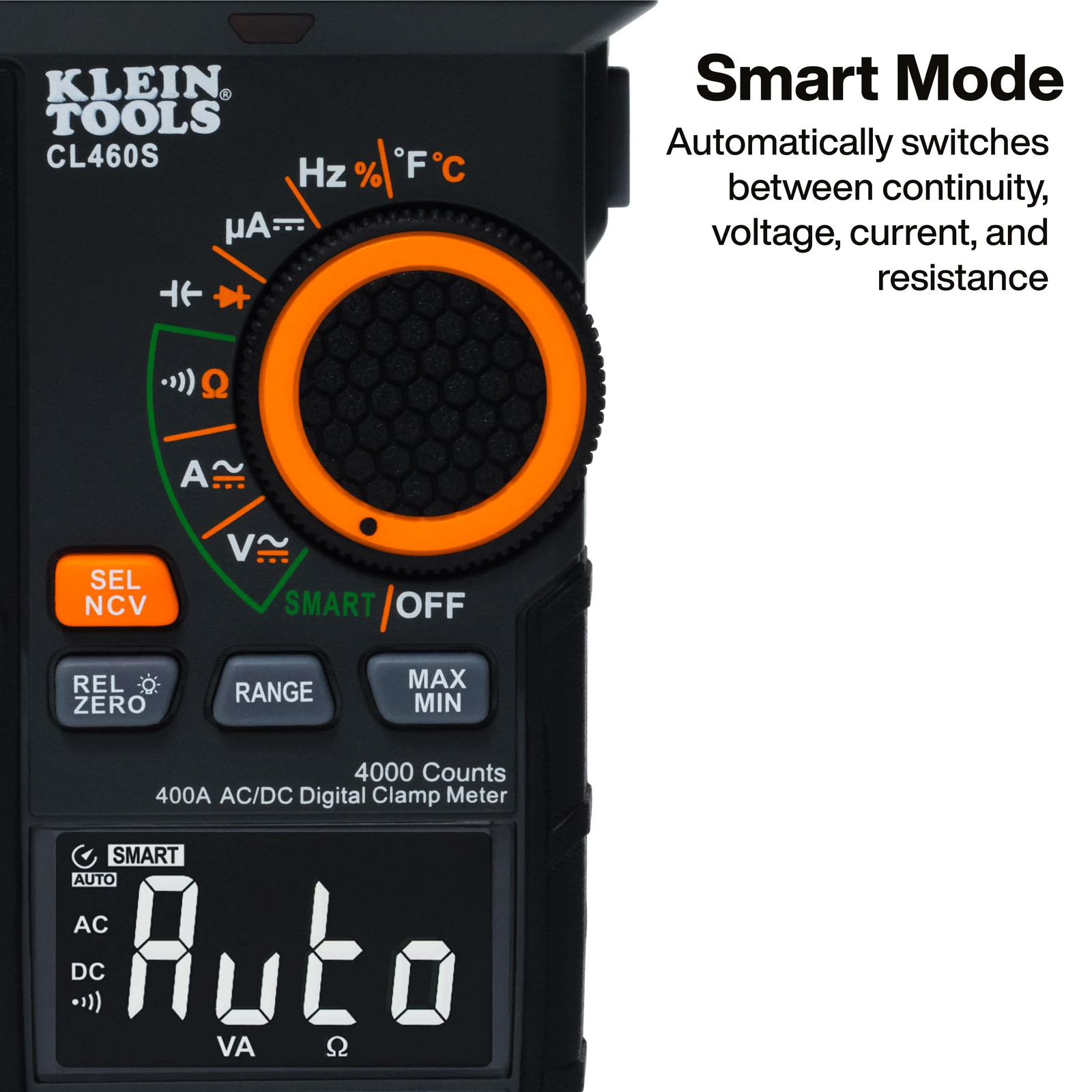 Klein Tools CL460S 400A AC/DC Auto-Ranging Smart Digital Clamp Meter
