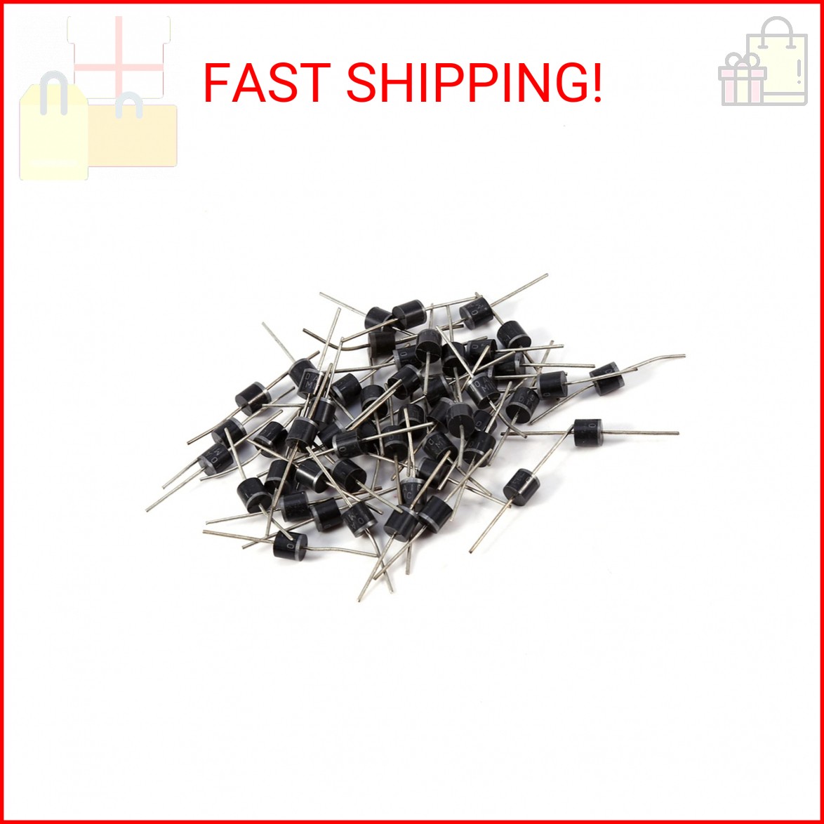 50pcs 10A10 1000V diode 12v High Voltage Rectifying Diodes One Way Electrical Co