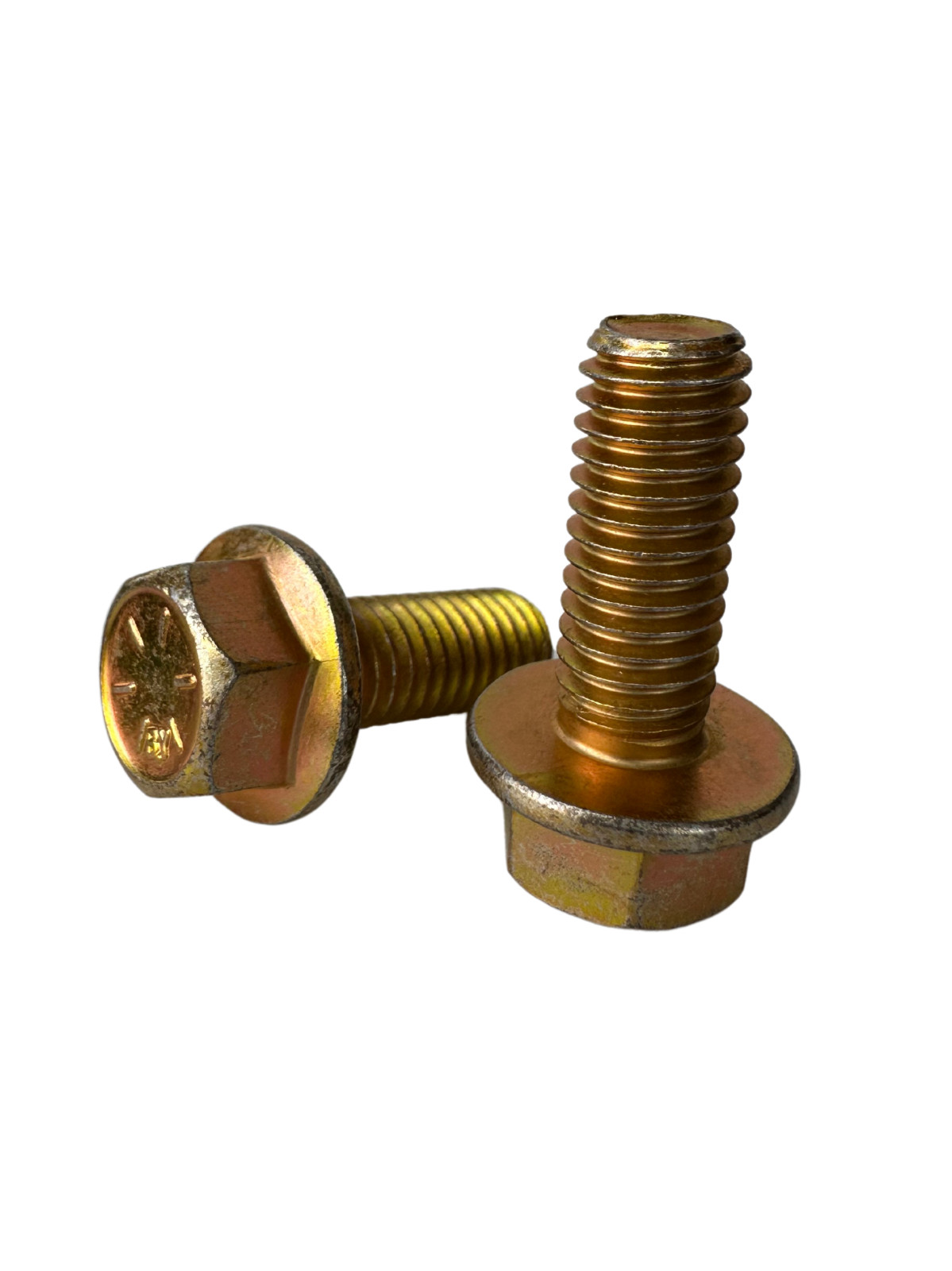(100 Pcs) 3/8″-16×1 1/4″ Grade 8 Hex Flange Bolt (FT) Zinc Yellow Trivalent