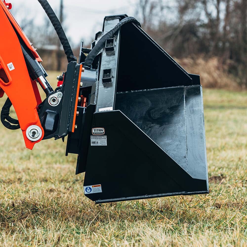 Titan Attachments Hydraulic Tilt Mount Plate for Skid Steers, 25 Degree Tilt