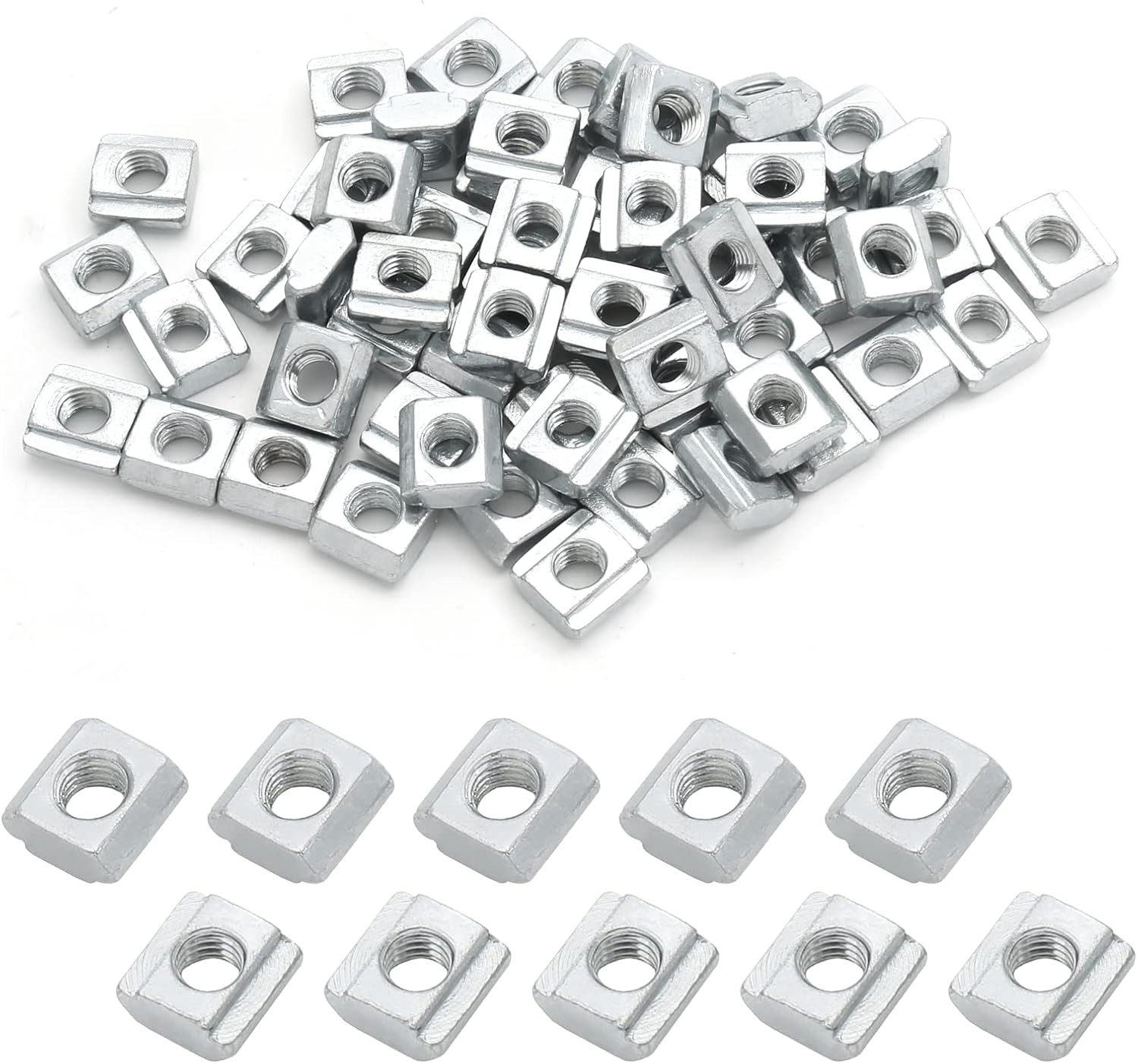 100Pcs M5 Slide in T Nut 2020 Aluminum Extrusion T Nuts, M5 Sliding T Nuts Tee S