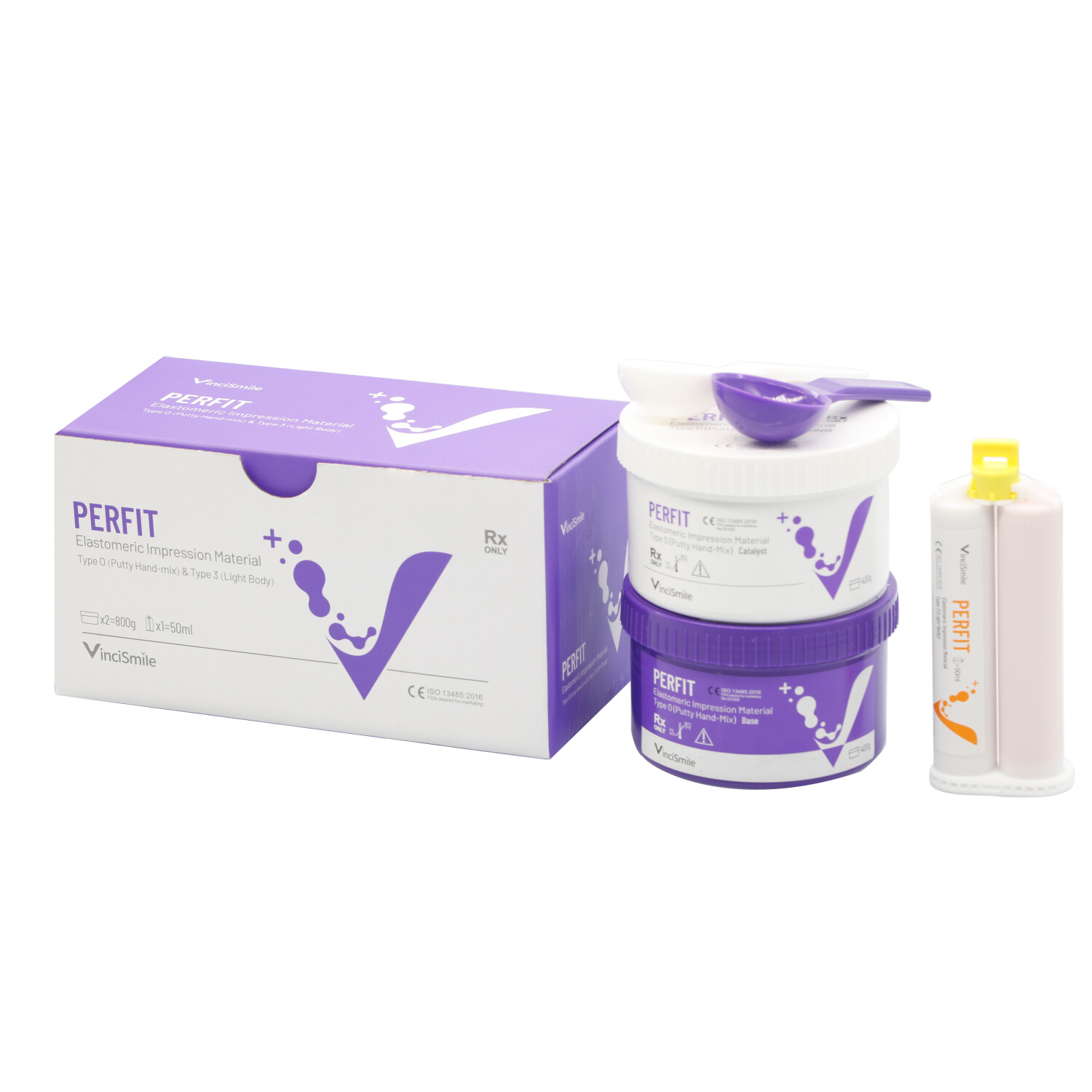 Dental Impression Material Light Body Dispenser mix + Putty Hand-Mix Fast Normal