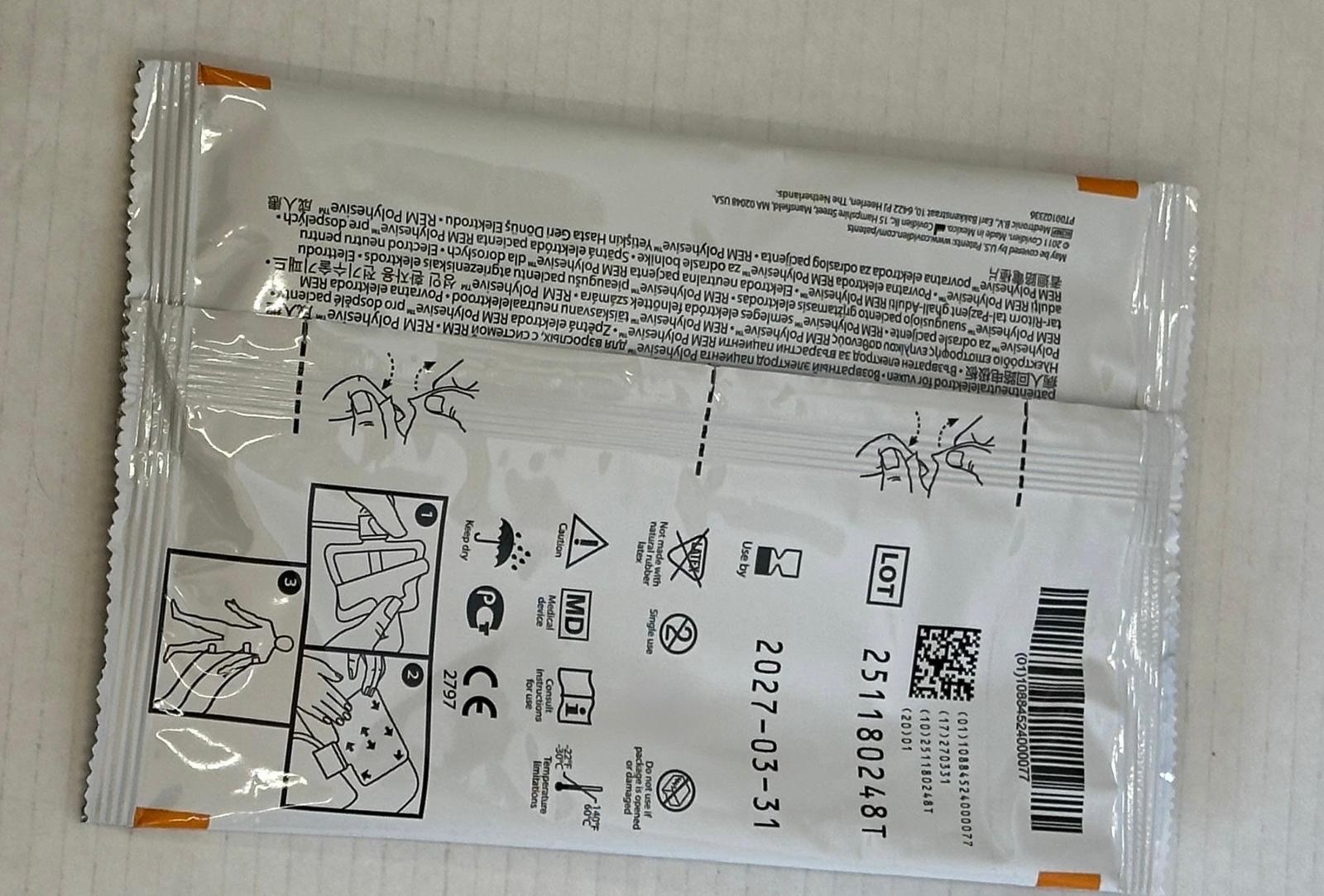 Valleylab Covidien Adult Electrode E7507 2027-03-31 Lot Of 5