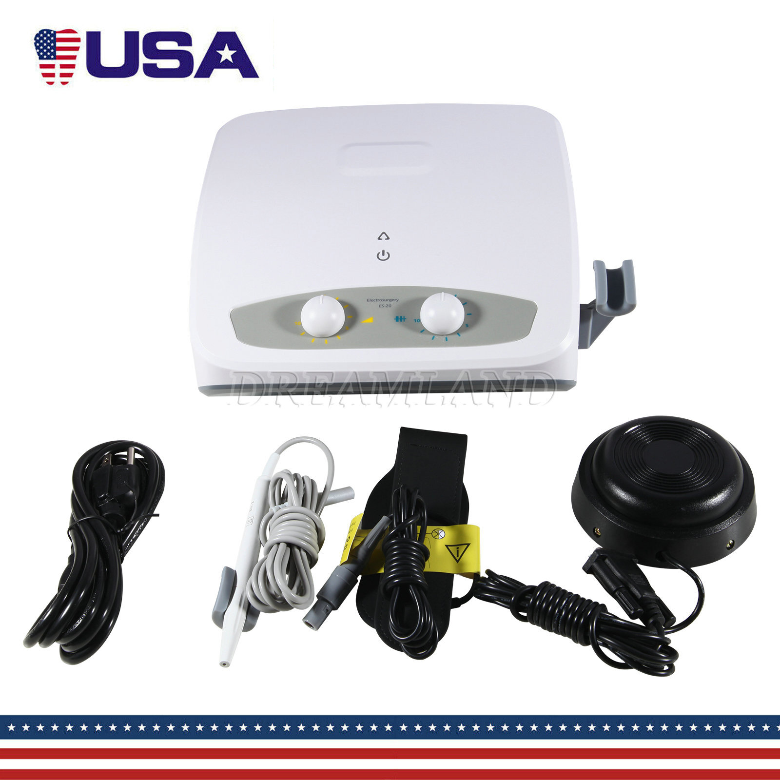Dental High-frequency Electrosurgery Unit ES-20 Electricity Knife 7 Tips US/EU