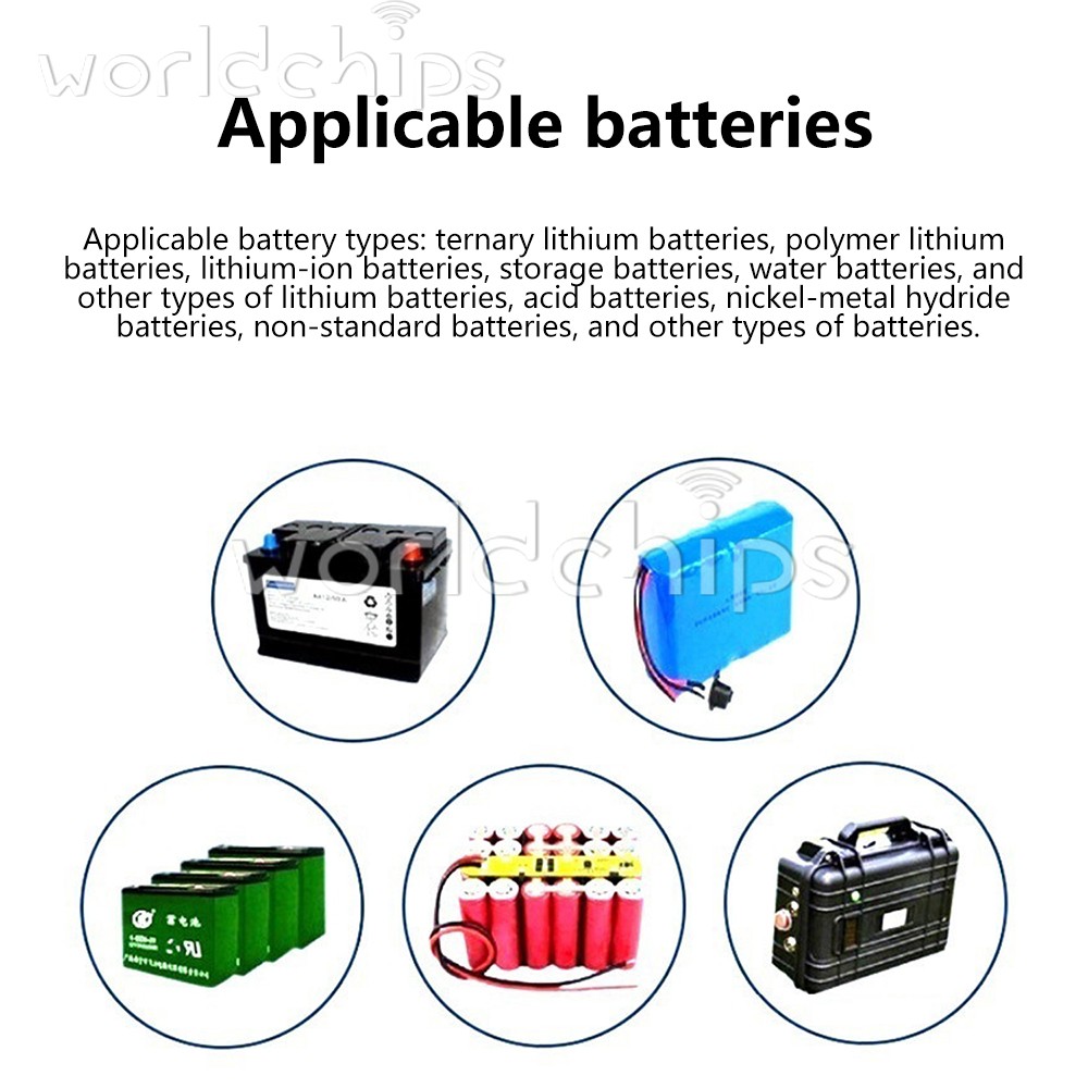 LCD Digital Battery Level Indicator Voltage Power Percentage Temperature Display