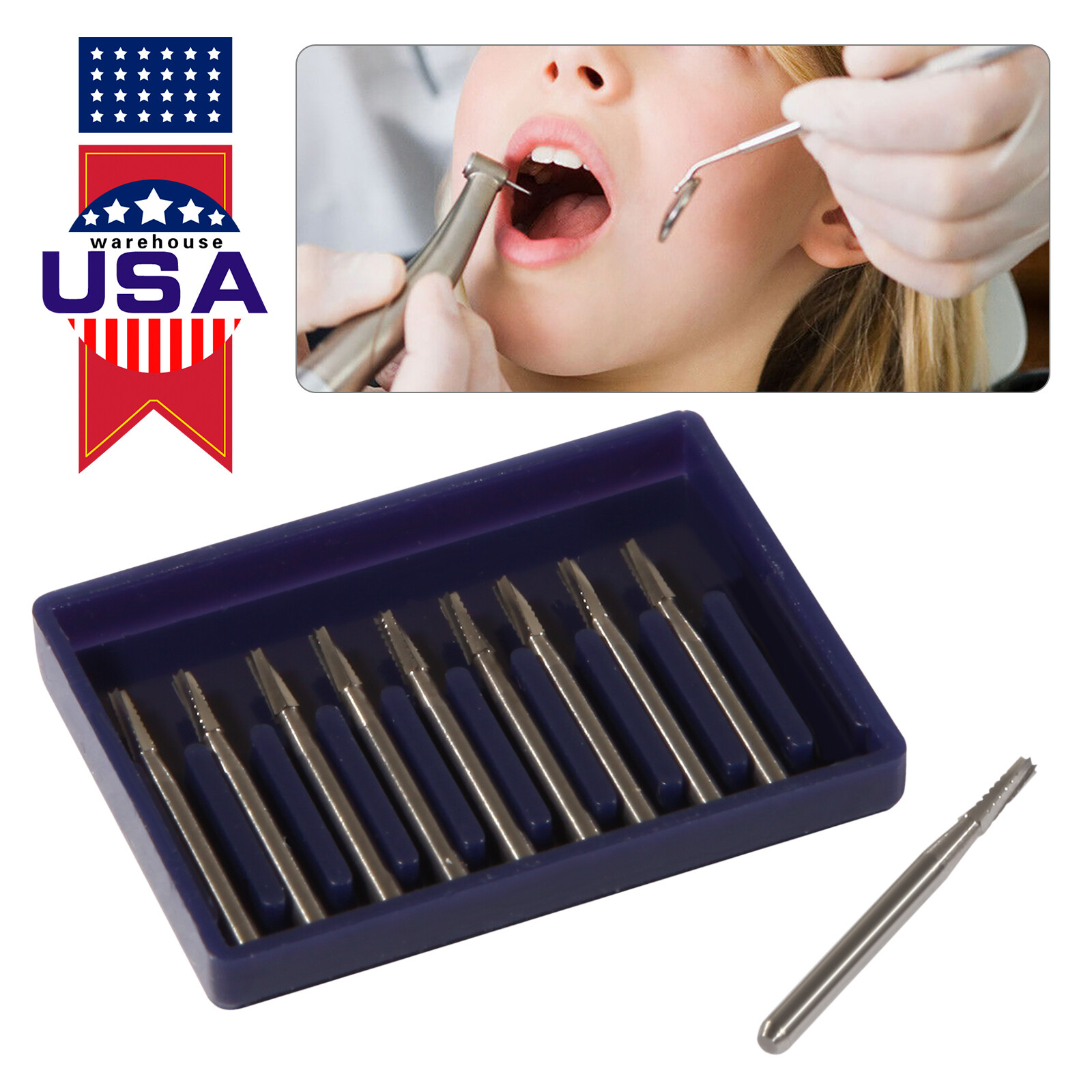 FG 557 Carbide Burs – Friction Grip for High-Speed Handpieces, Type