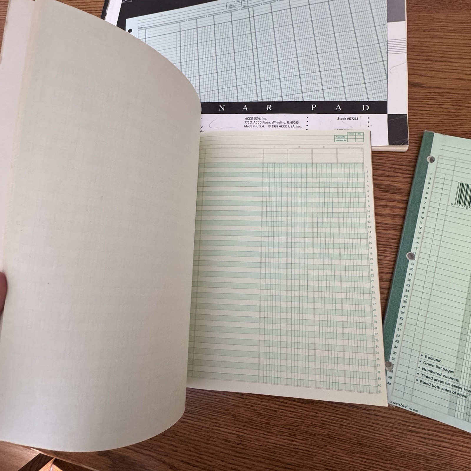 VTG Executive Columnar Pad / Note books Lot (4) Wilson Jones Stuart Hall Mead