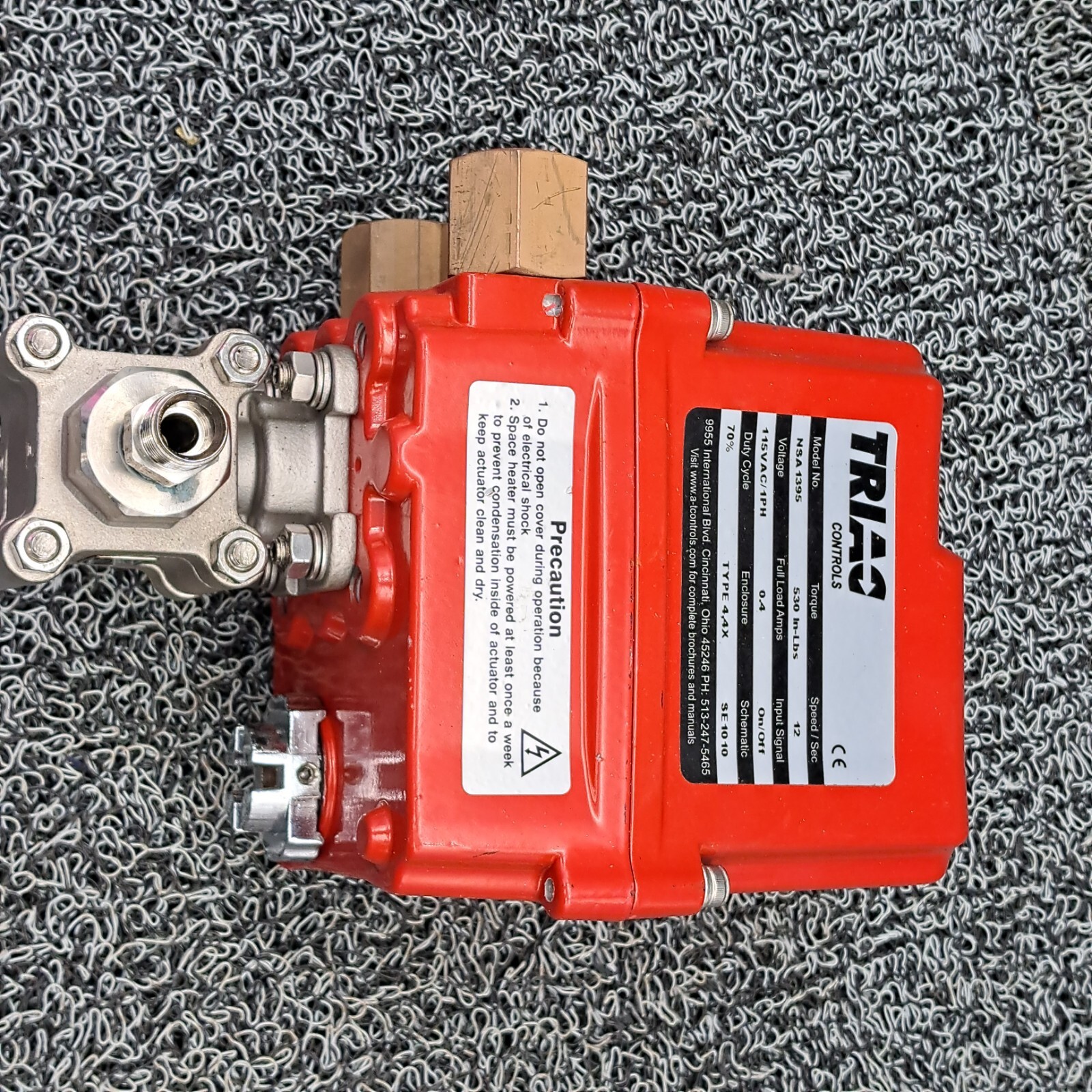 TRIAC Controls NSA 1395 / WE-500 Electric Actuator 115 Used