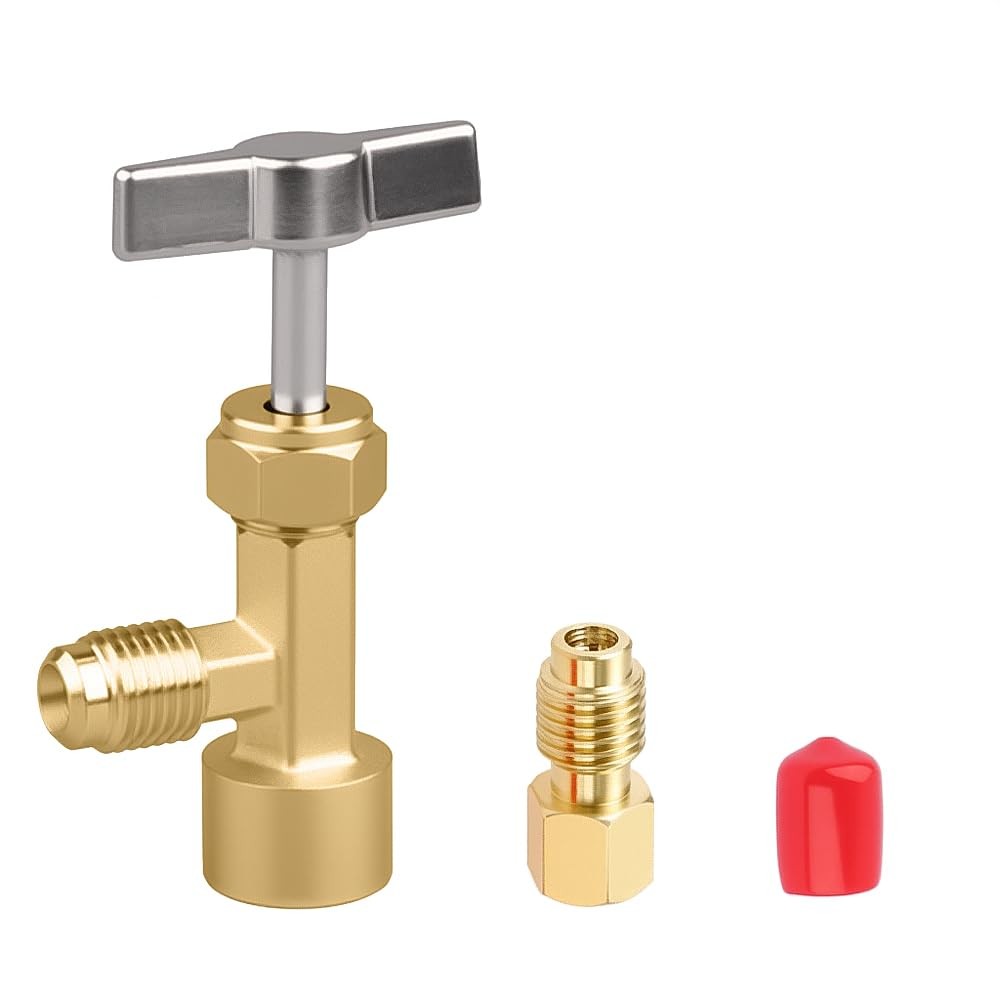 R134A Can Tap,Puncture Style AC Refrigerant Can Tap Valve with R134A Adapter …