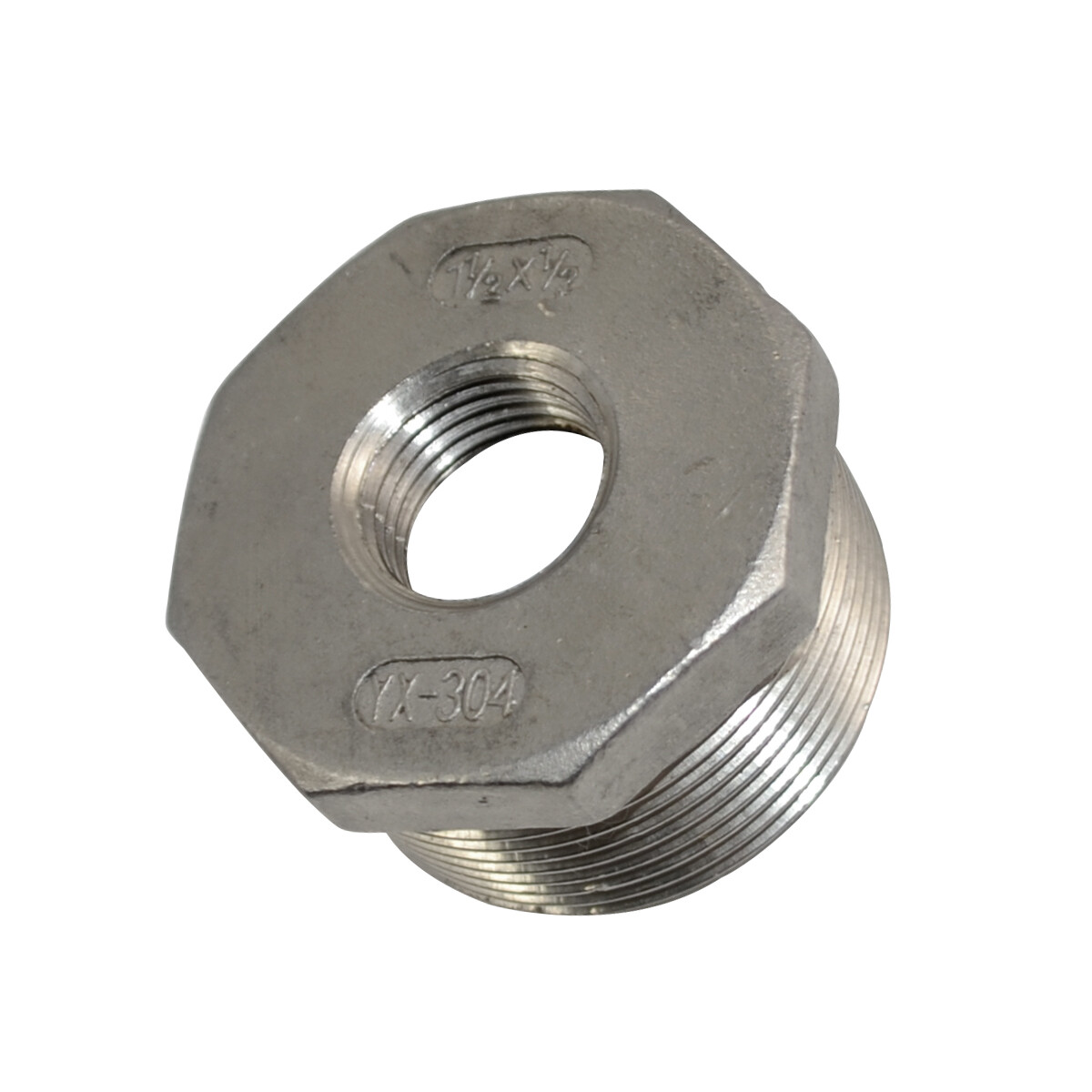 1.5” male to 1/2“ female NPT threaded Reducing bush adapter Reducer Fitting SS