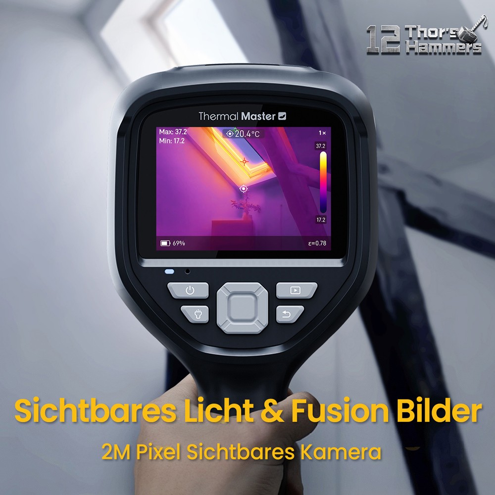 Thor002 Thermal Imaging Camera 550°C 3.5″ 32G 512*384 Resolution Industrial Inspect
